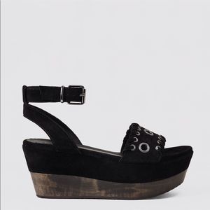 ALLSAINTS yuki suede platform sandals